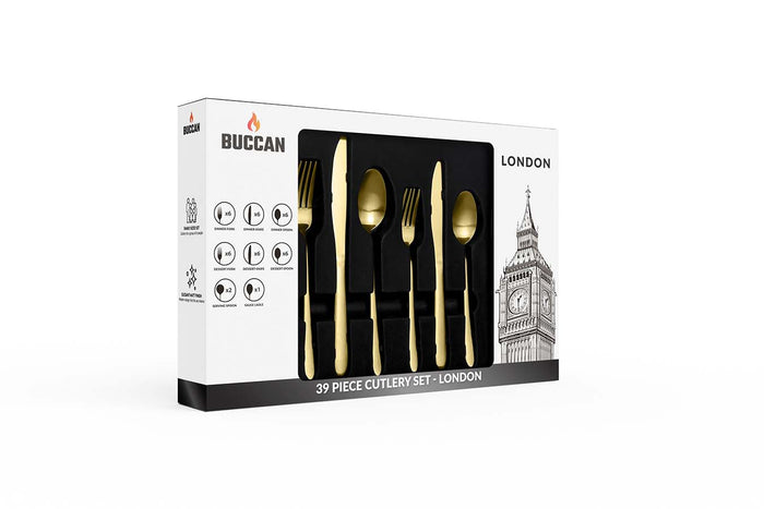 Buccan - Bestekset - London - 39 delig - Goud