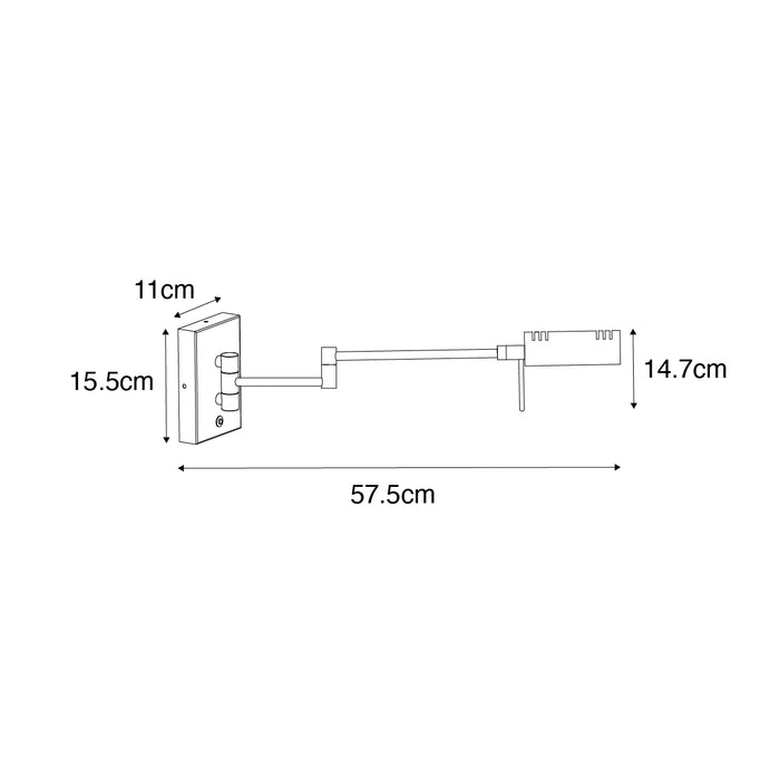 QAZQA Design wandlamp staal incl. LED dimbaar - Notia