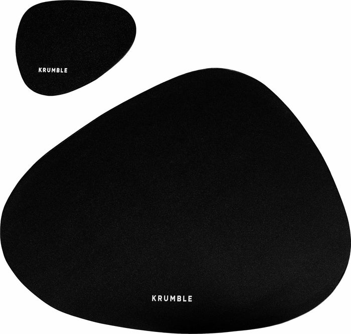Krumble Placemat set design - 4 stuks - Zwart