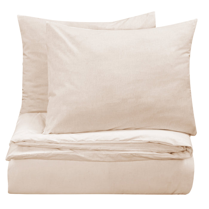 Seashell Dekbedovertrek Uni - 240x200|220cm - cream