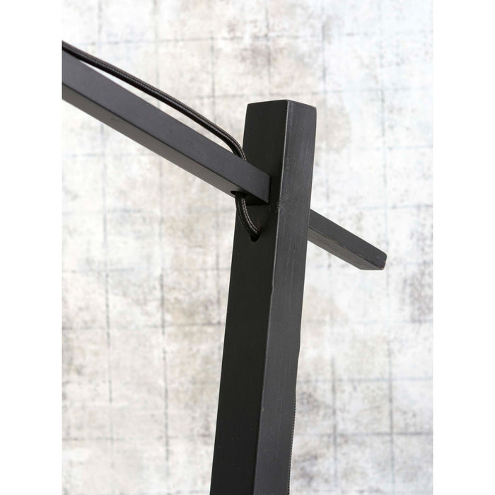 GOOD&MOJO Vloerlamp Java - Bamboe Zwart - 75x50x176cm