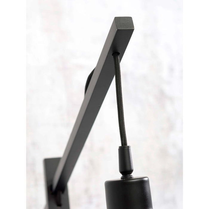 GOOD&MOJO Vloerlamp Java - Bamboe Zwart - 75x50x176cm