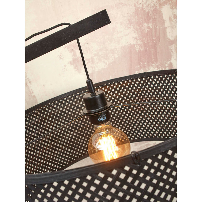 GOOD&MOJO Vloerlamp Java - Bamboe Zwart - 75x50x176cm