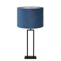 Light & Living Tafellamp Shiva|Velours - Zwart|Blauw - Ø35x84cm