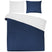 Seashell Dekbedovertrek katoensatijn 200x200|260cm blauw wit