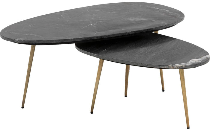 Goossens Salontafel Enzo in Donker marmer
