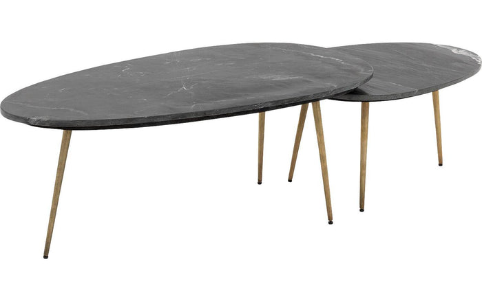 Goossens Salontafel Enzo in Donker marmer
