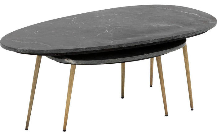 Goossens Salontafel Enzo in Donker marmer