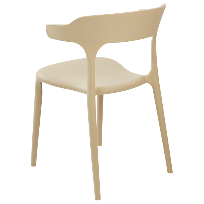 Beliani - GUBBIO - Eetkamerstoel set - Beige - Polypropyleen