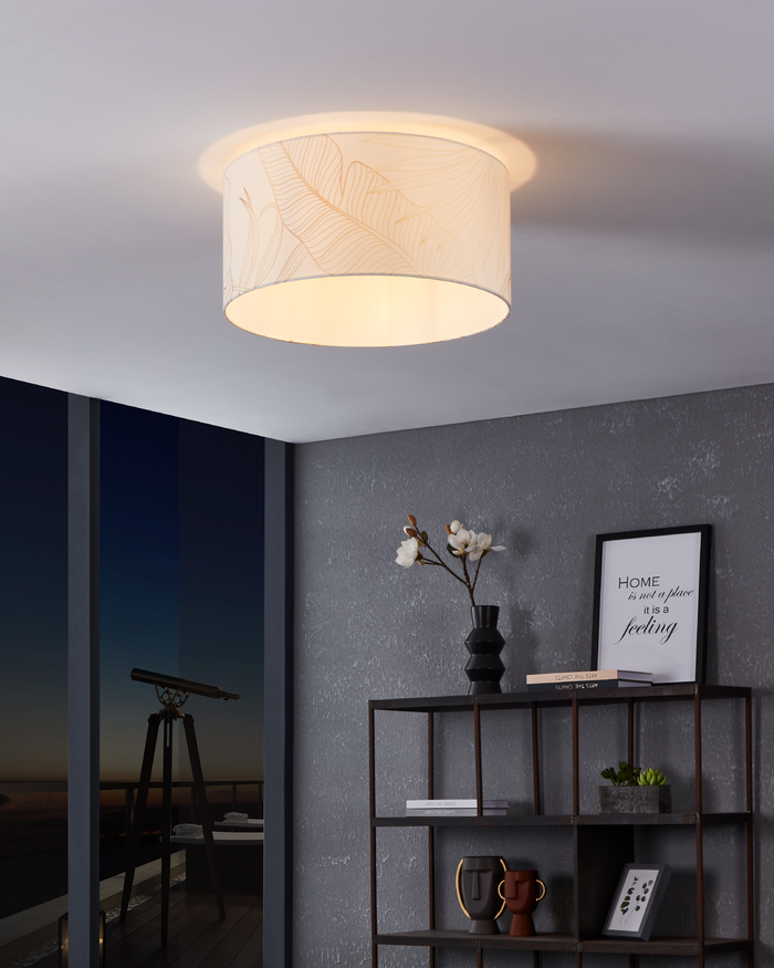 EGLO Bucamaranga Plafondlamp - E27 - Ø 47,5 cm - Wit|Goud