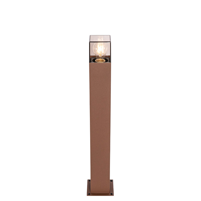 QAZQA Industriële staande buitenlamp roestbruin 70 cm IP44 - Denmark