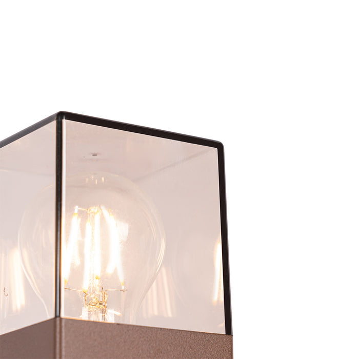 QAZQA Industriële staande buitenlamp roestbruin 70 cm IP44 - Denmark