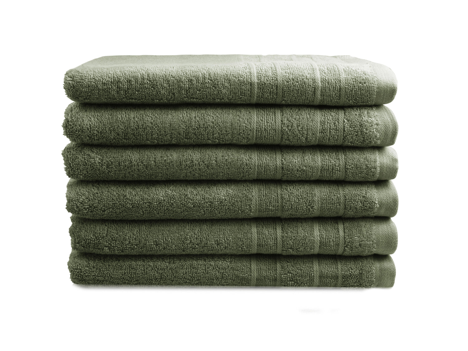 Gastendoekjes Luxor Hotel Deluxe - 6 stuks - 30x50 - oudgroen