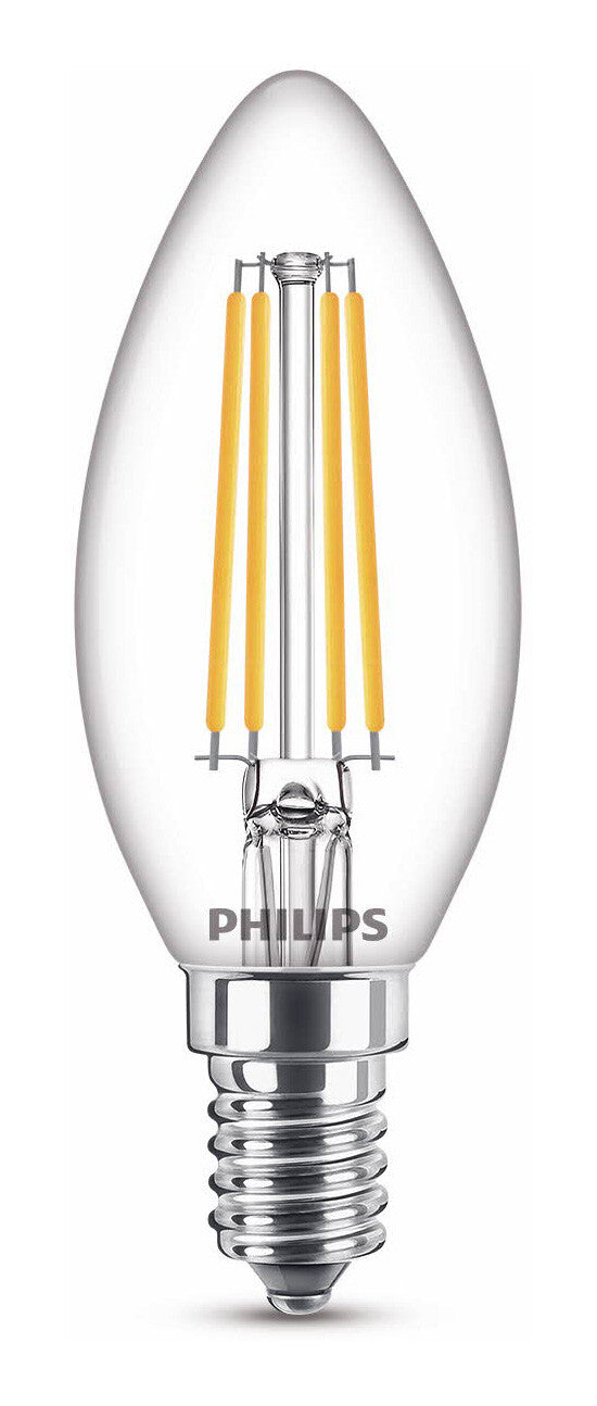 Philips LED Kaars Transparant - 25 W - E14 - Dimbaar warmwit licht