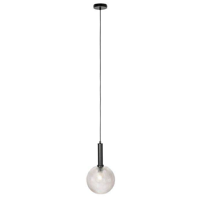 QAZQA Design hanglamp zwart met smoke glas - Chico