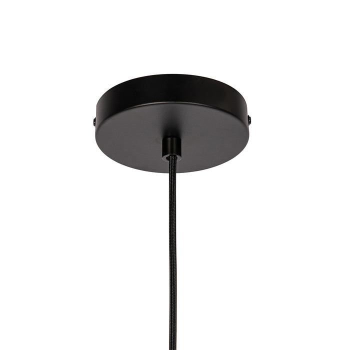 QAZQA Design hanglamp zwart met smoke glas - Chico