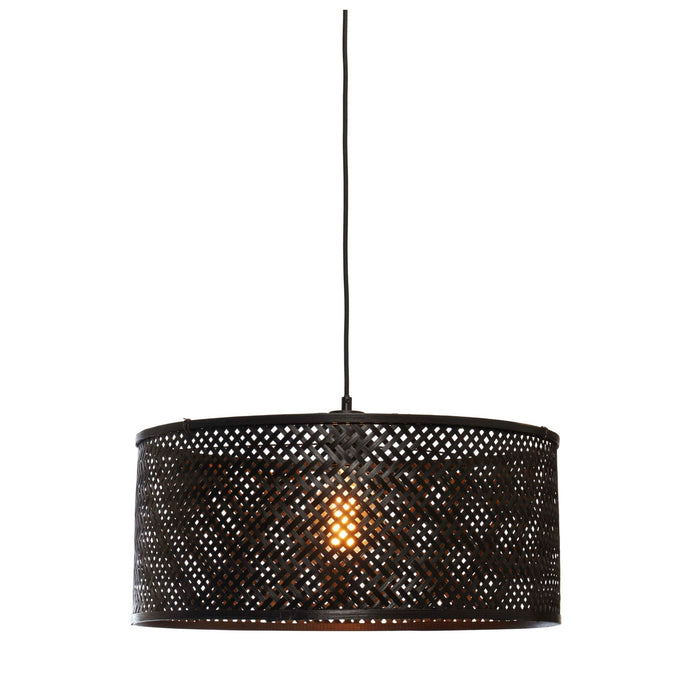 GOOD&MOJO Hanglamp Java - Bamboe Zwart - Ø50cm