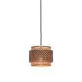GOOD&MOJO Hanglamp Bhutan - Bamboe|Zwart - Ø25cm