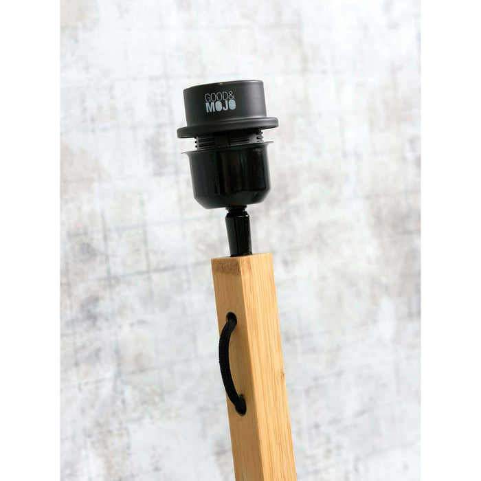GOOD&MOJO Vloerlamp Java - Bamboe|Zwart - Ø50x158cm