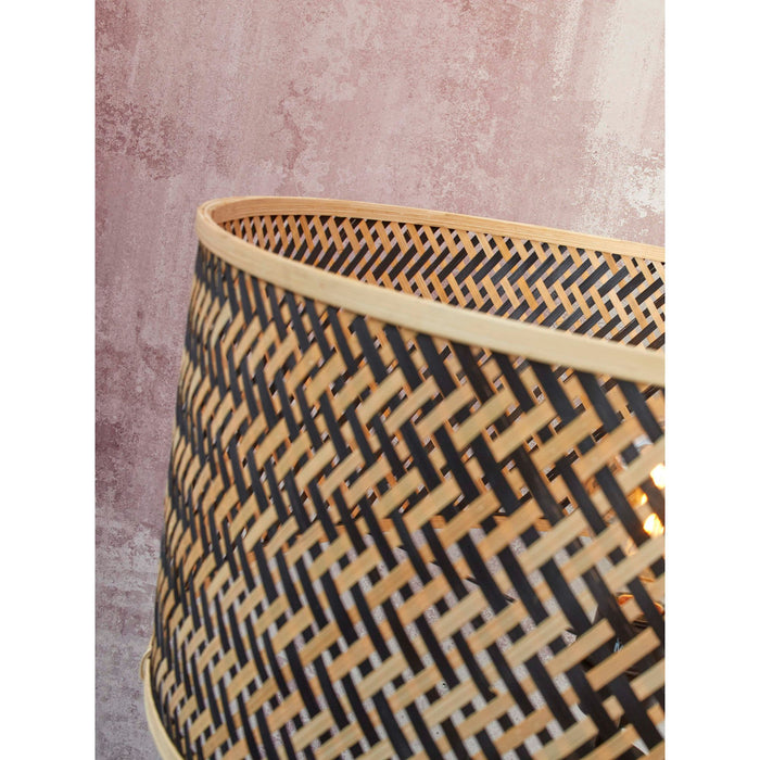 GOOD&MOJO Vloerlamp Java - Bamboe|Zwart - Ø50x158cm