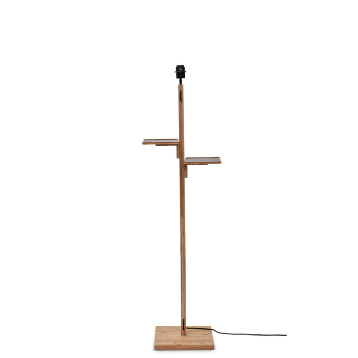 GOOD&MOJO Vloerlamp Java - Bamboe|Zwart - Ø50x158cm