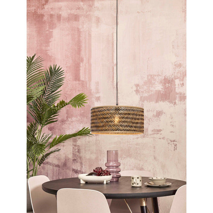 GOOD&MOJO Hanglamp Java - Bamboe|Zwart - Ø50cm