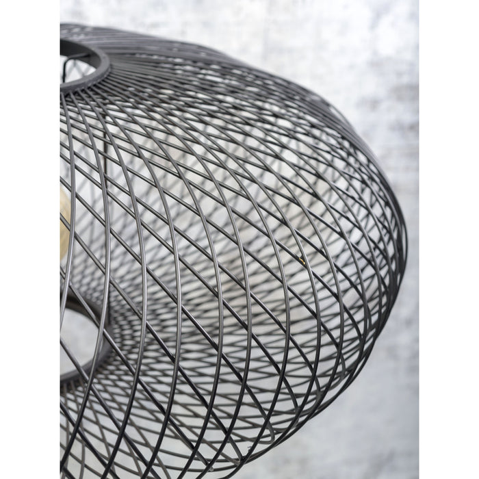 GOOD&MOJO Vloerlamp Cango - Bamboe|Zwart- 80x60x176cm