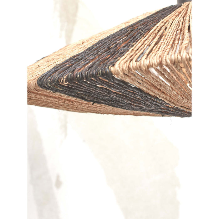 GOOD&MOJO Plafonniere Iguazu - Jute|Zwart - Ø55cm
