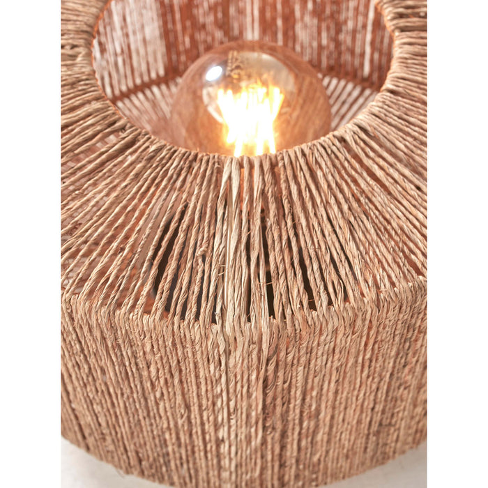 GOOD&MOJO Tafellamp Iguazu - Jute|Bamboe - Ø30x37cm