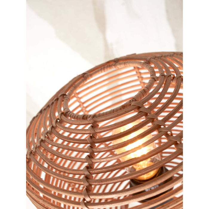 GOOD&MOJO Tafellamp Tanami - Bamboe|Rotan - Ø25cm