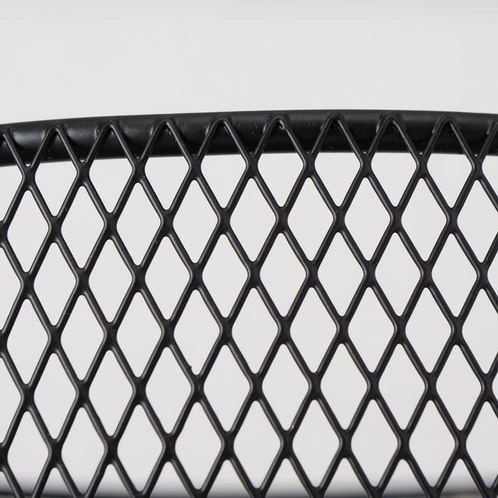 CASA DI ELTURO Fruitmand Opbergmand Mesh op voet Zwart - Ø25cm x H20cm