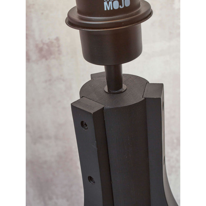 GOOD&MOJO Tafellamp Iguazu - Jute|Bamboe Zwart - Ø30x41cm