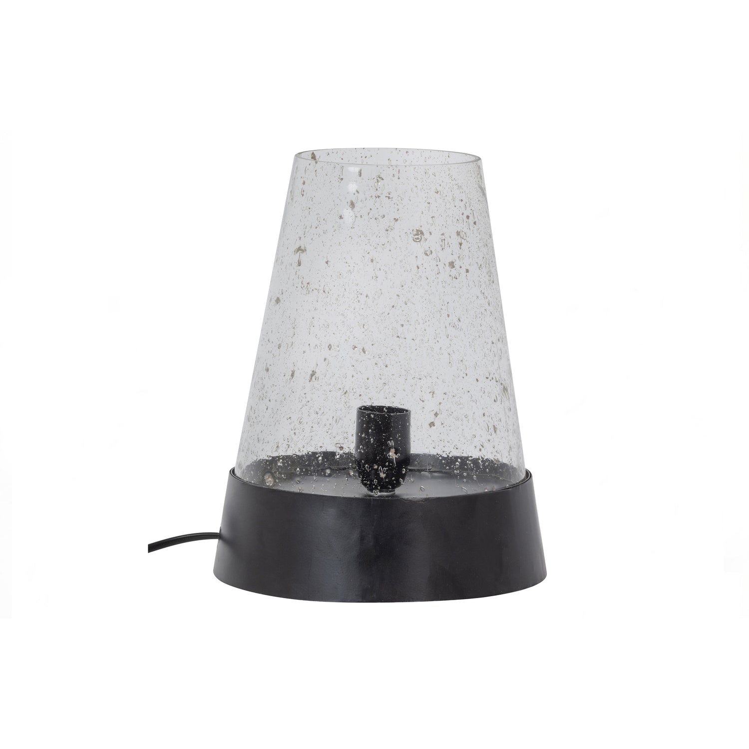WOOOD Tafellamp Costly - Metaal|Glas - Zwart - 30x24x14