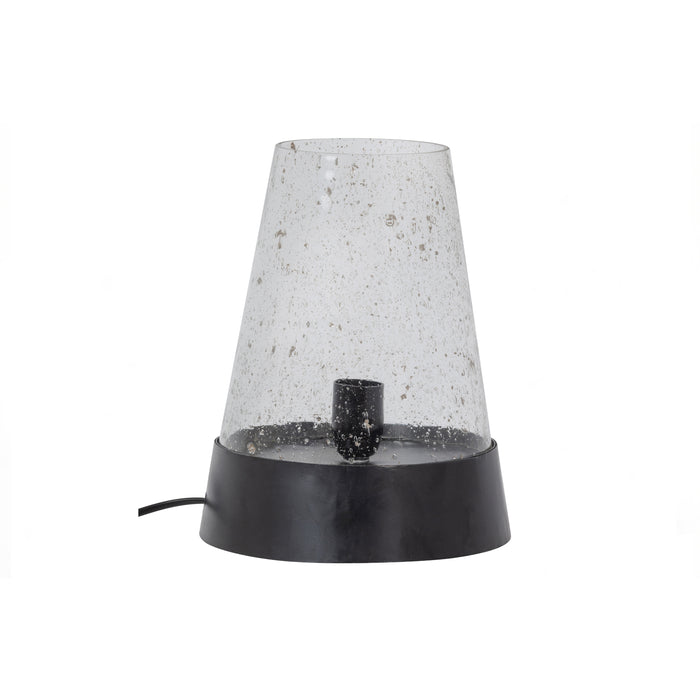 WOOOD Tafellamp Costly - Metaal|Glas - Zwart - 30x24x14
