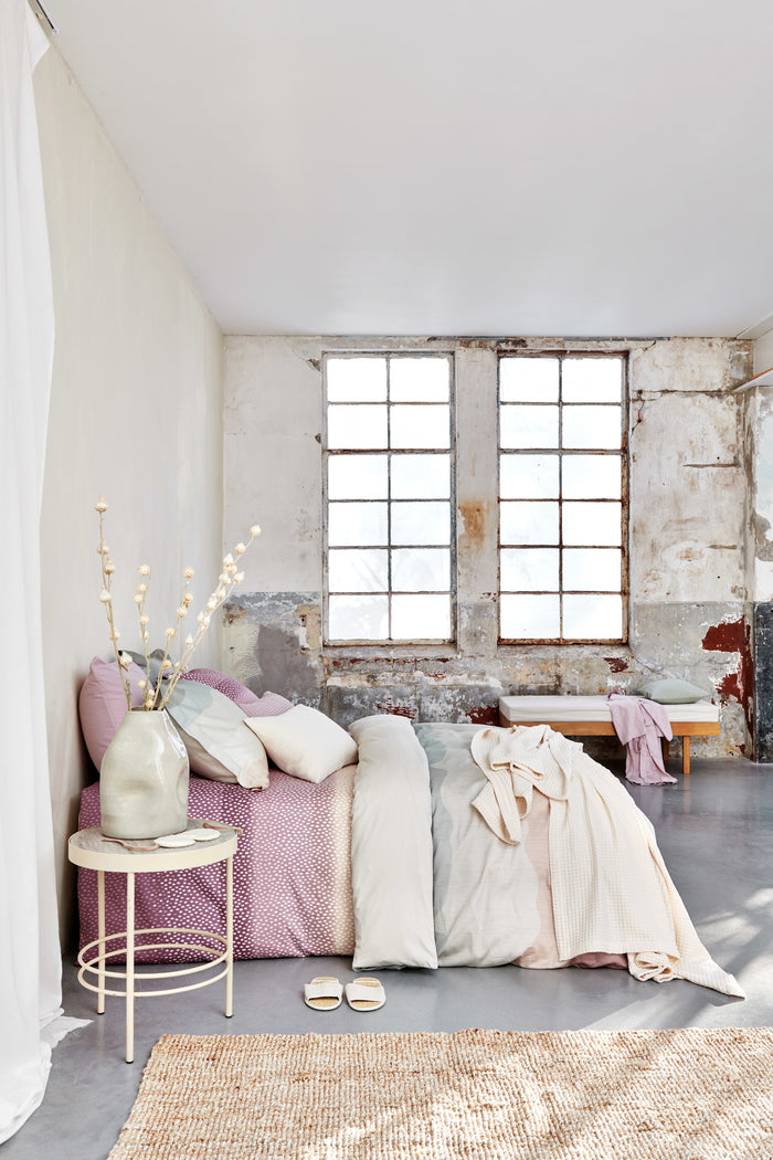 Vandyck Washed Cotton Dekbedovertrek 200 x 200/220 cm - Pale Pink