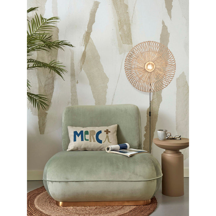 GOOD&MOJO Wandlamp Zanzibar - Rotan Wit - Ø55cm
