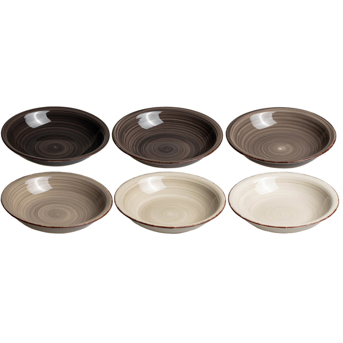 Studio Tavola Diepe Borden Vintage Loft ø 21 cm - 6 Stuks