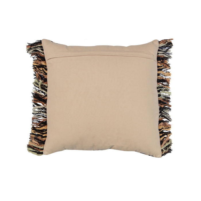 Basiclabel Kussen Lits - Katoen - Zwart|Naturel - 45x45x10