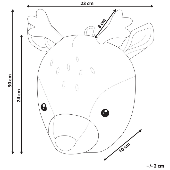 Beliani - BAMBI - Wanddecoratie - Beige - Katoen