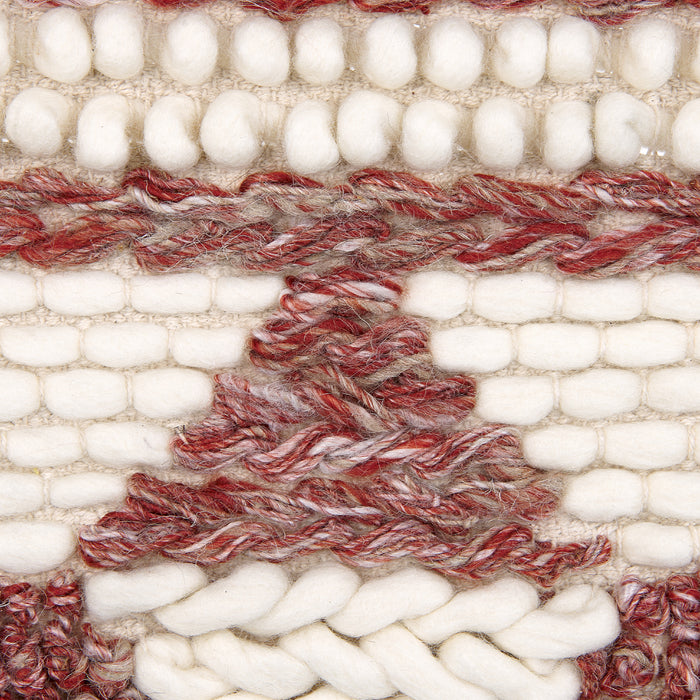 Beliani - SAIF - Wanddecoratie - Donkerrood - Wol