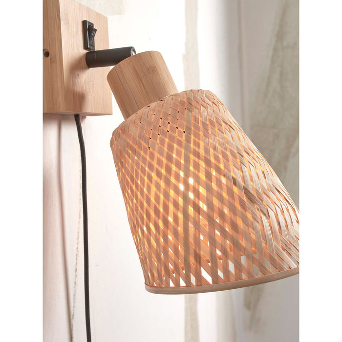 GOOD&MOJO Wandlamp Java - Bamboe - Ø15cm