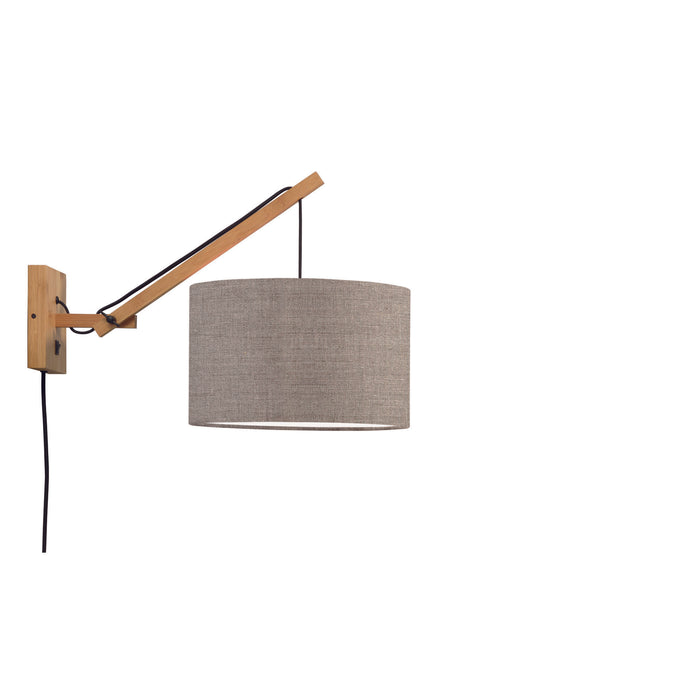 GOOD&MOJO Wandlamp Andes - Bamboe|Taupe - 50x32x45cm
