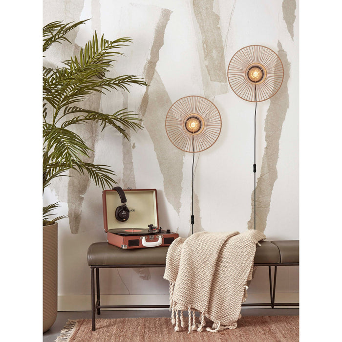 GOOD&MOJO Wandlamp Hokkaido - Bamboe - Ø38cm