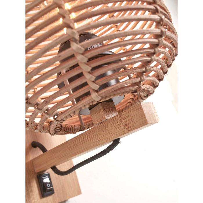 GOOD&MOJO Wandlamp Tanami - Rotan - Ø18cm