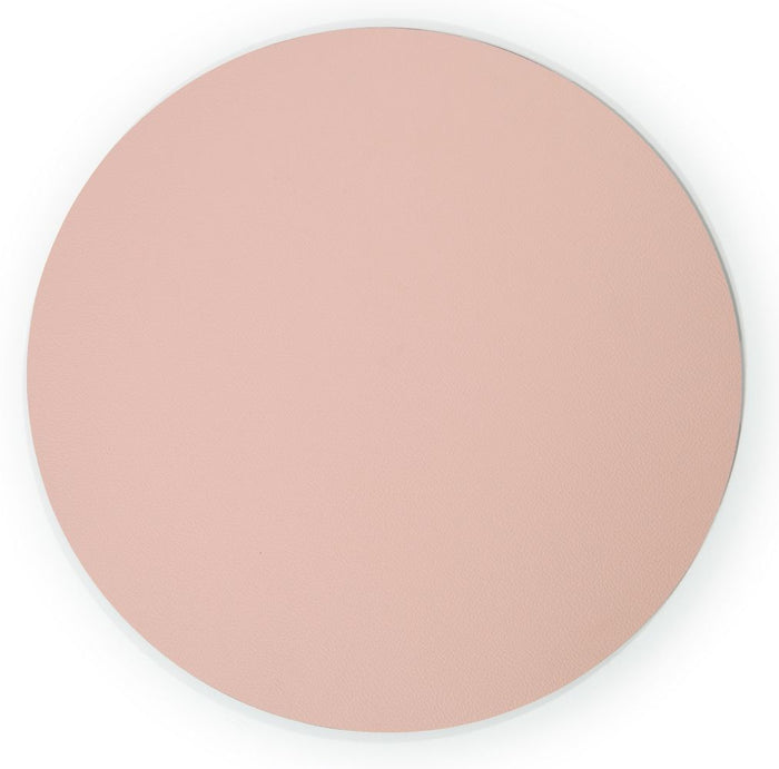 Jay Hill Placemat Leer - Grijs | Roze - dubbelzijdig - ø 38 cm