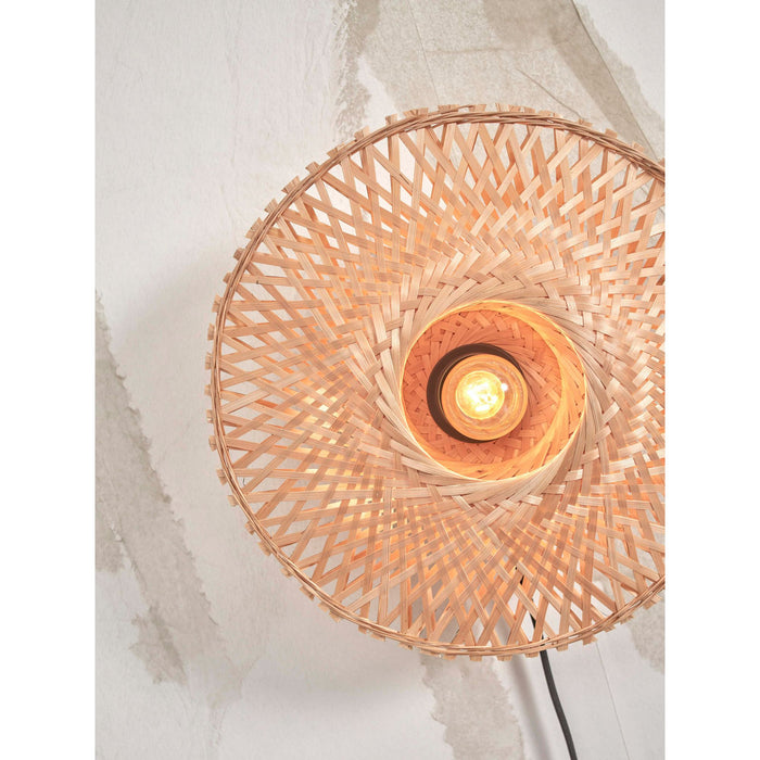 GOOD&MOJO Kalimantan Wandlamp Rond - Ø30cm - Bamboe