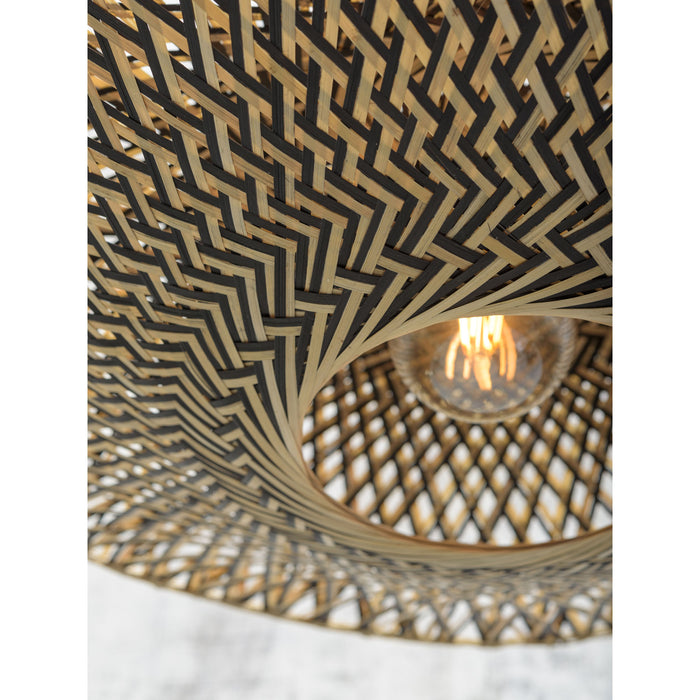GOOD&MOJO Vloerlamp Bali - Bamboe|Zwart - 80x60x176cm