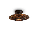 GOOD&MOJO Kalimantan Plafondlamp - Ø30cm - Zwart / Bamboe