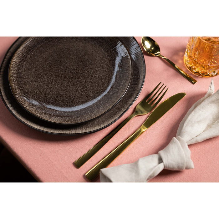 Studio Tavola Dinerborden Dark Brown ø 27 cm - 6 Stuks