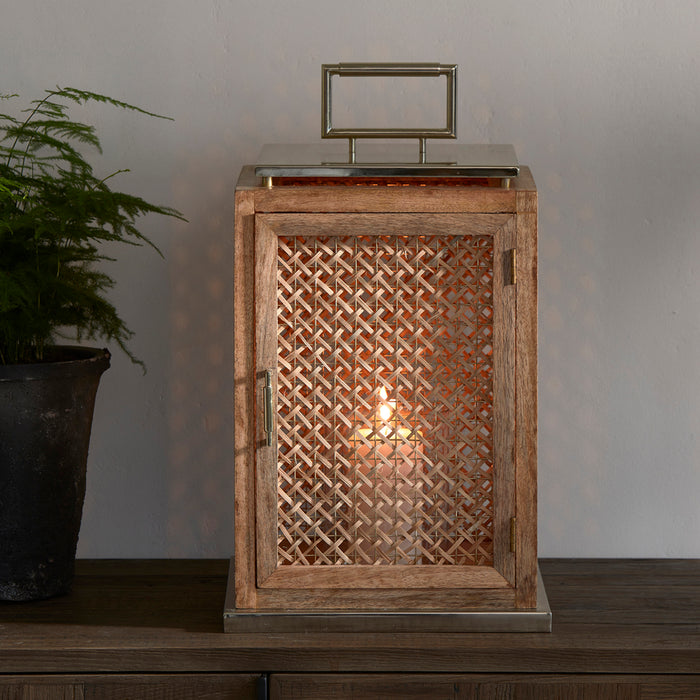 Riviera Maison lantaarn, Windlicht, Kaarsenhouder - Java - Bruin